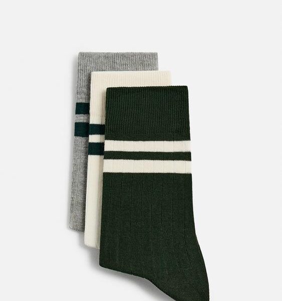 3-PACK OF STRIPED SOCKS