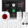 Alarm System for Home Security (Gen 2)11 piece. DIY, Touch Screen, Motion Detection, Contact sensors, Wireless Siren, Remotes, Phone App, Compatible with Alexa, Continuous...