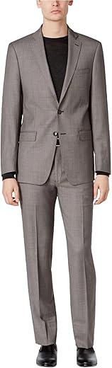 Calvin Klein Mens 2-Piece Two Button Formal Suit