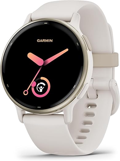 Garmin vívoactive 5, Health and Fitness GPS Smartwatch, AMOLED Display, Up to 11 Days of Battery, Ivory