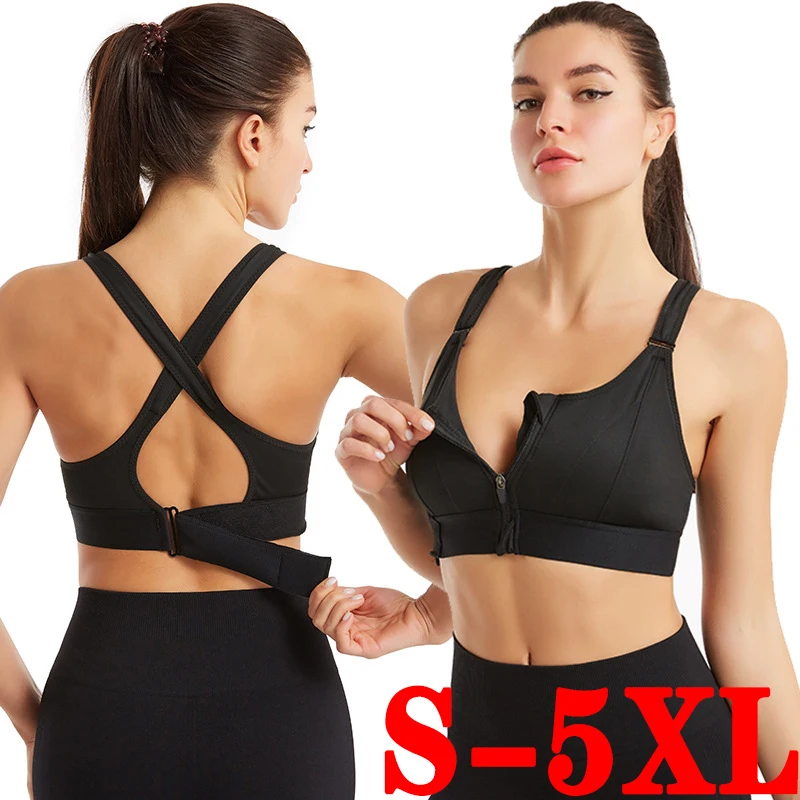 Sports Bra Crop Top Fitness Women Sportswear Feminine Sport Top Bras For Fitness Gym Female Underwear Sports Run Bra Top S-5XL