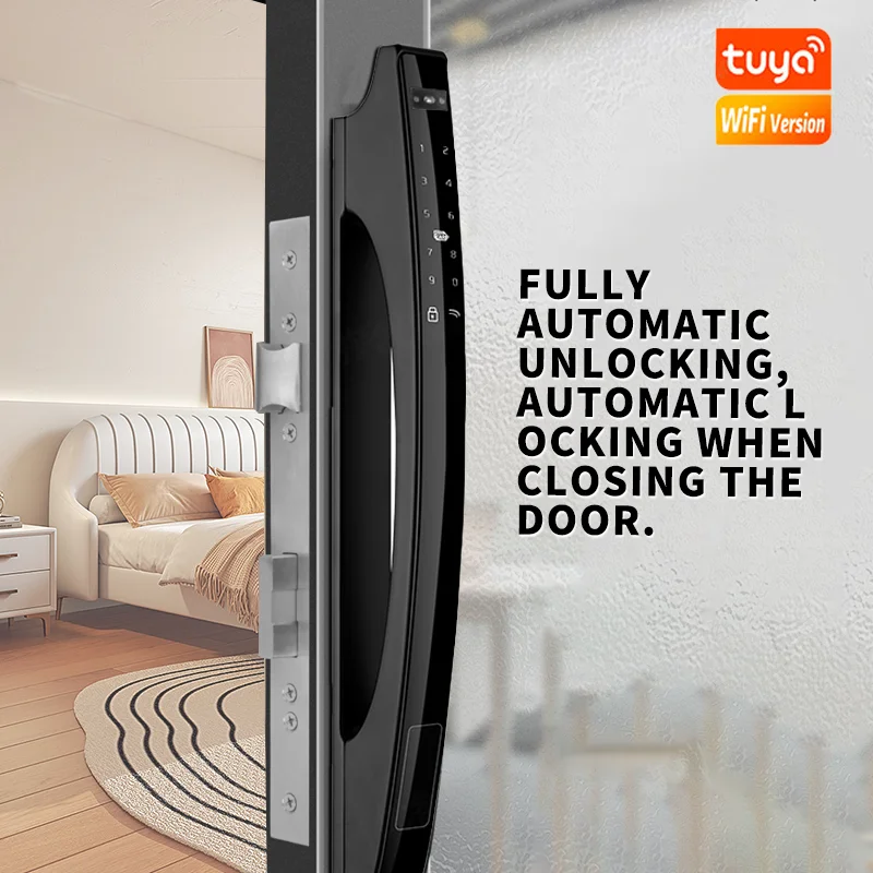 Tuya Smart Door Lock 3D Face Unlock IP67 Waterproof Smart Lock Digital Password Electronic Key IC Tuya WiFi Unlock