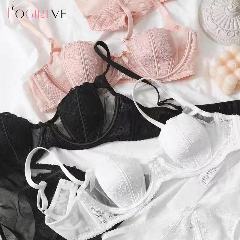 Logirlve New Sexy seamless women's underwear Underwire Female bralette beauty back lingerie Ladies Brassier Super Push Up bras