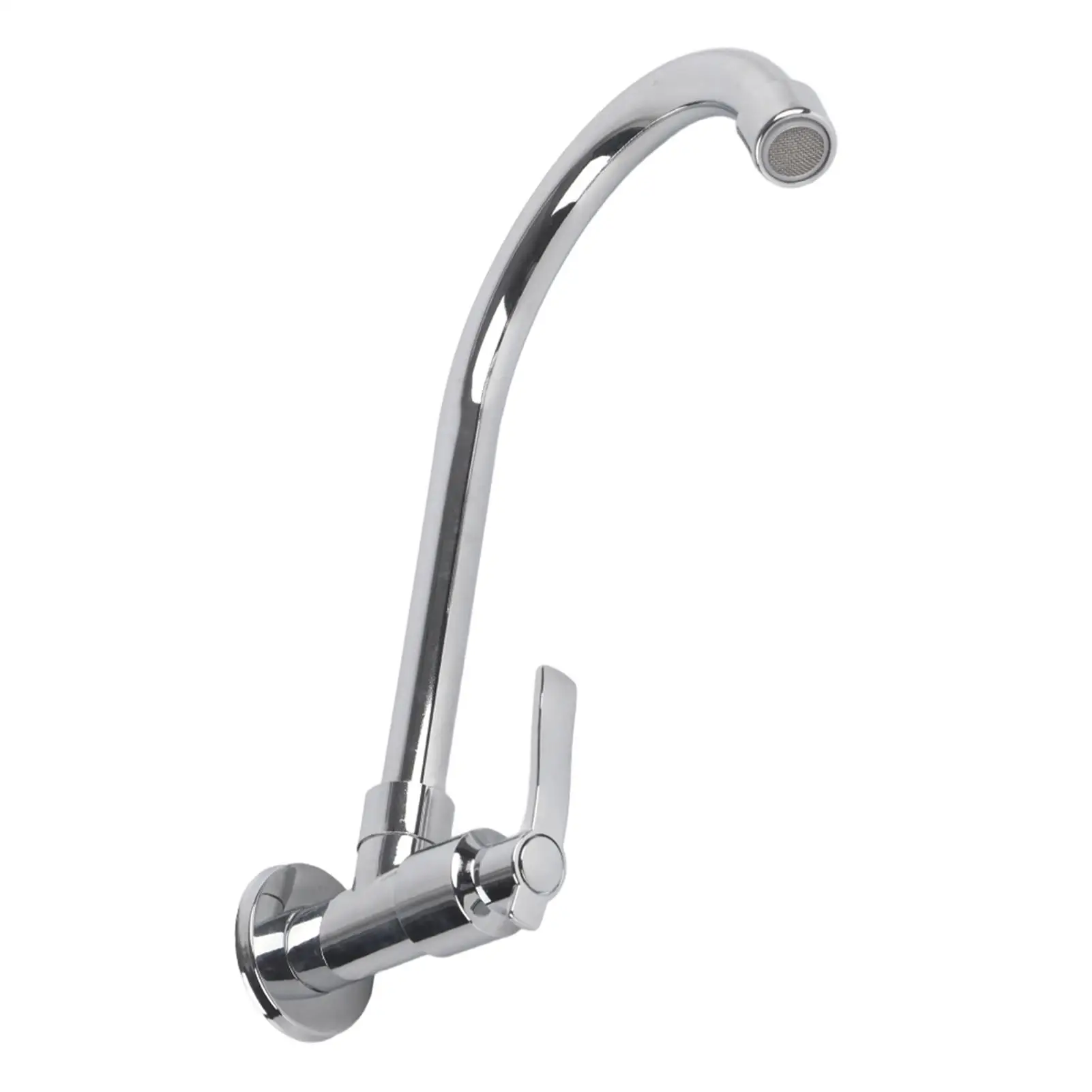 Wall-Mounted G1/2in Single Cold Water Kitchen Faucet - Basin Sink Tap (No Hose Included)