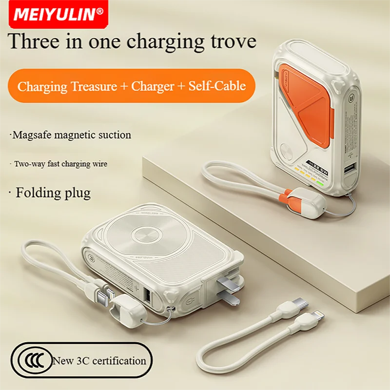 MEIYULIN 20000 mAh Magnetic Charger Portable Wireless Power Bank Fast Charge Phone Holder Auxiliary Batter for Magsafe iPhone