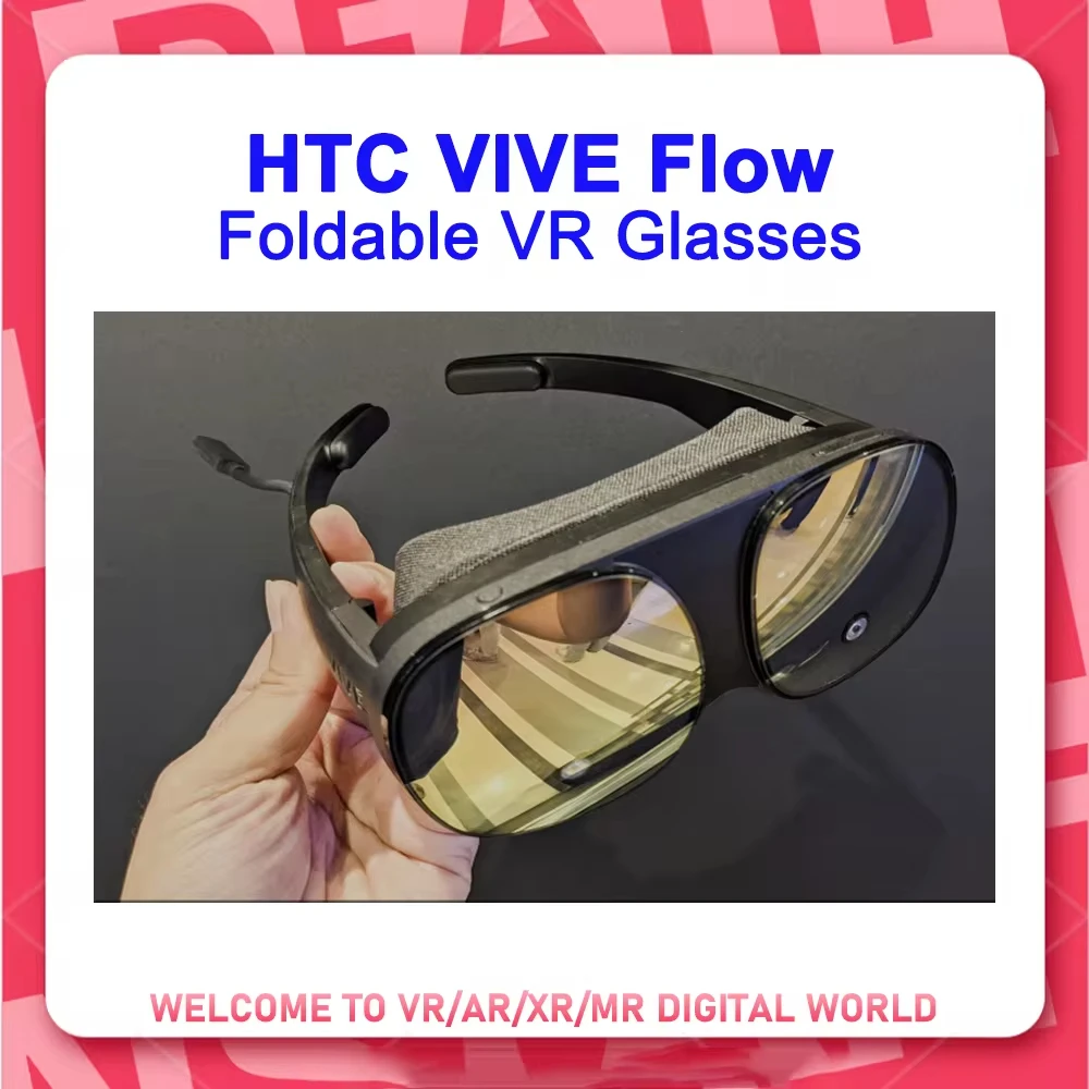 HTC VIVE Flow VR Glasses 4GB+64GB Foldable Standalone VR Glasses 6DoF Head & Hand Tracking FOV100° Compact VR Headset VR Goggles