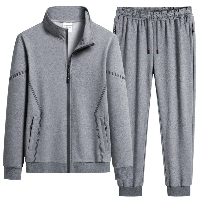 Men's Tracksuit Suit New Arrive Tracksuit Mens Casual Solid Solor Sweatpant Set Unisex Jogging Suit MEN Plus Size 6XL 7XL 8XL