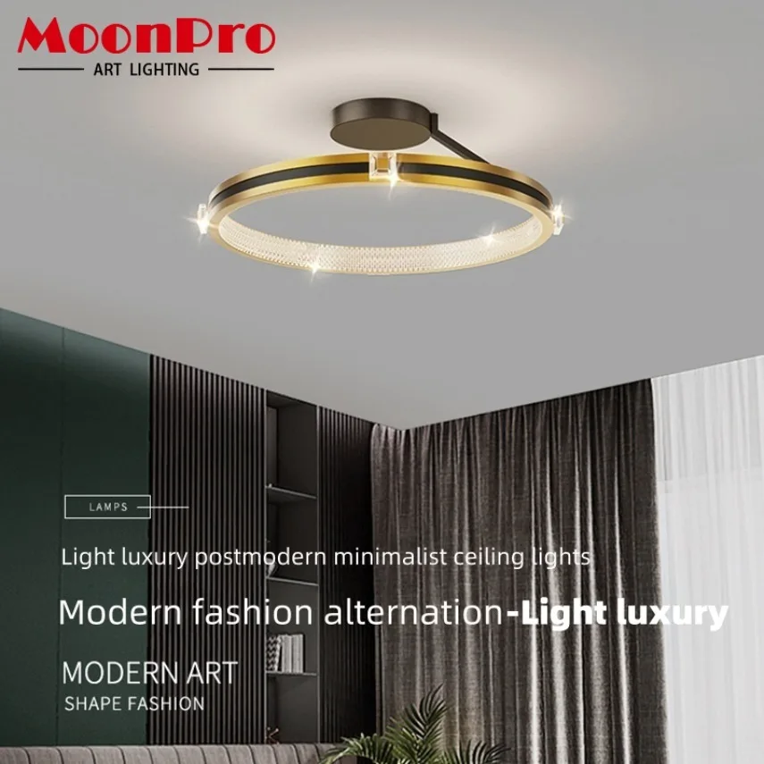 Modern LED Ceiling Light Circular Ring Pendant Lamp Living Room Dining Room Bedroom Indoor Home Decoration Lighting Fixtures