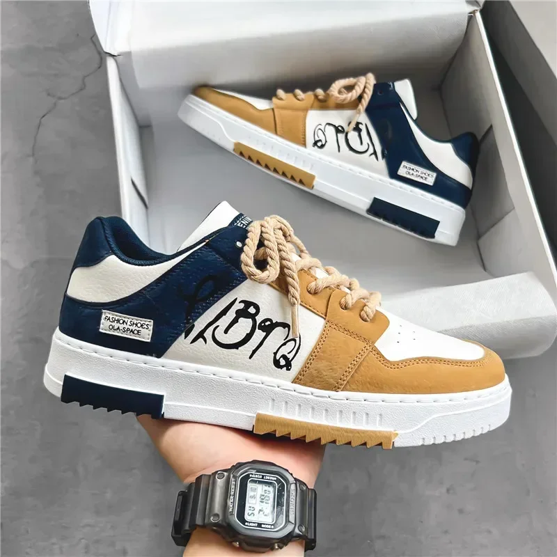 2025 New Men's Sneakers Comfortable Casual Shoes Versatile Color Matching Tennis Shoes Men Travel Shoe Zapatillas Para Hombres