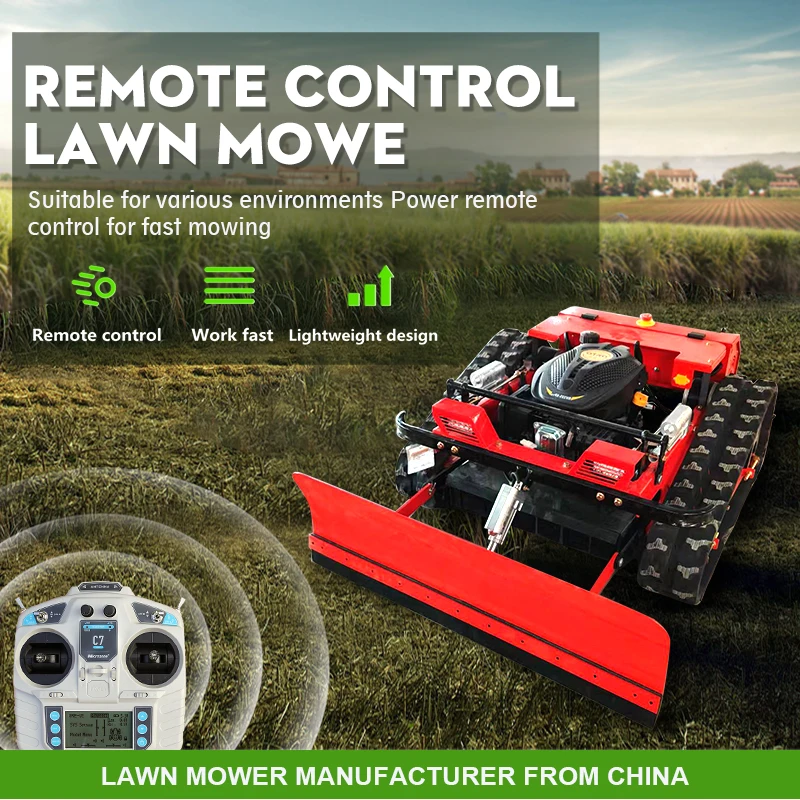 Mini Agricultural Lawn Mower Self Driving Remote Control Robot Control Zero Turn Electric Lawn Mower Factory Wholesale Customiz