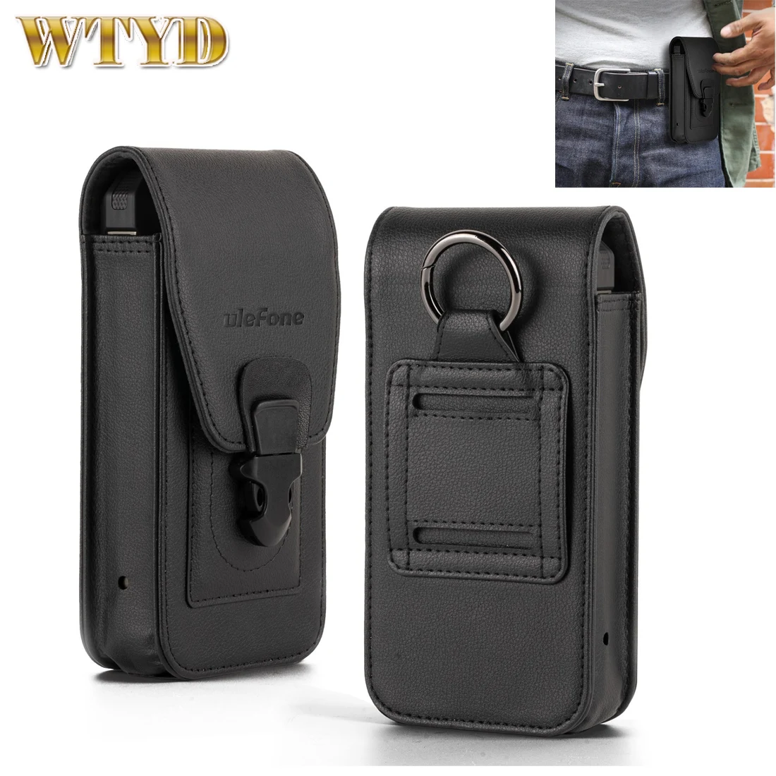 Leather Cellphone bag waist bag For Ulefone Armor 24 Ulefone Armor Holster Multi-Purpose Phone Pouch Waist Bag