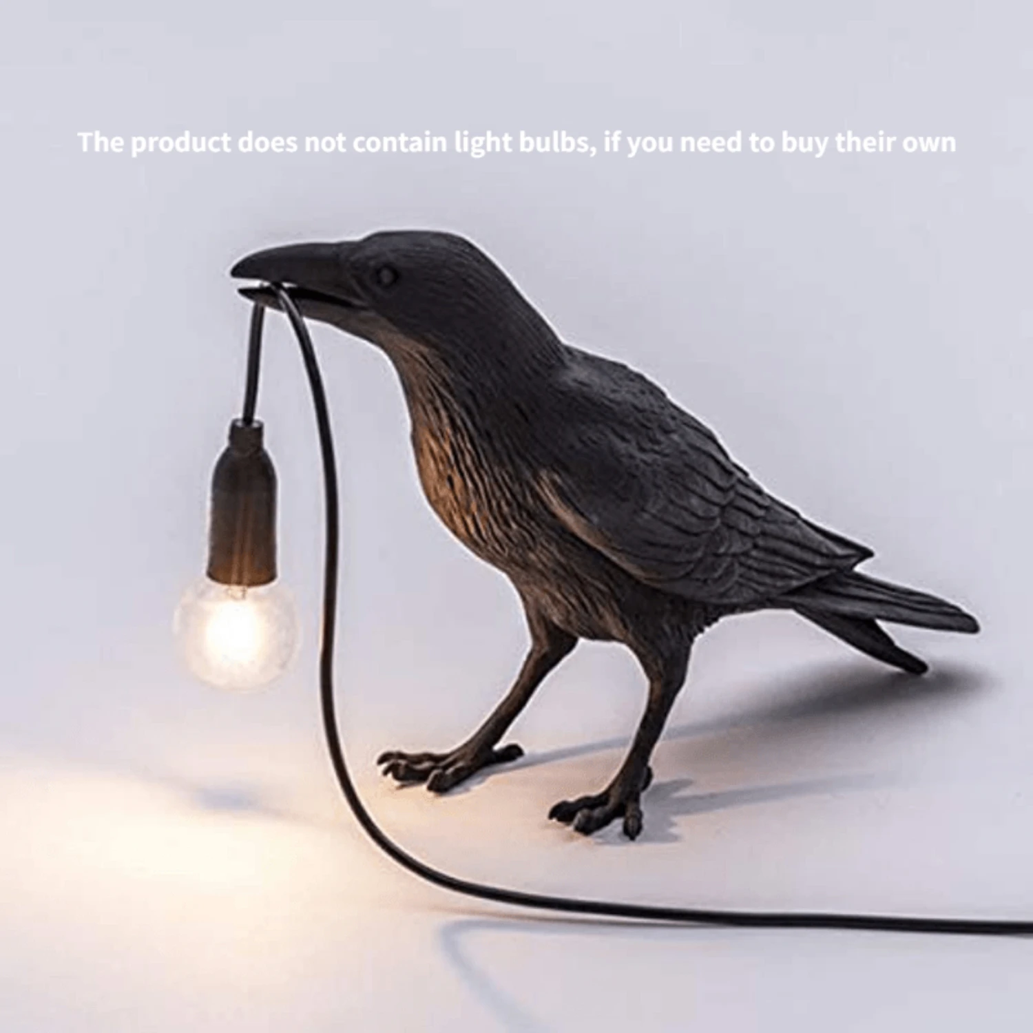 Raven Night Light - Charming USB-Powered Black Gothic Lamp for Artistic & Bedroom Decor