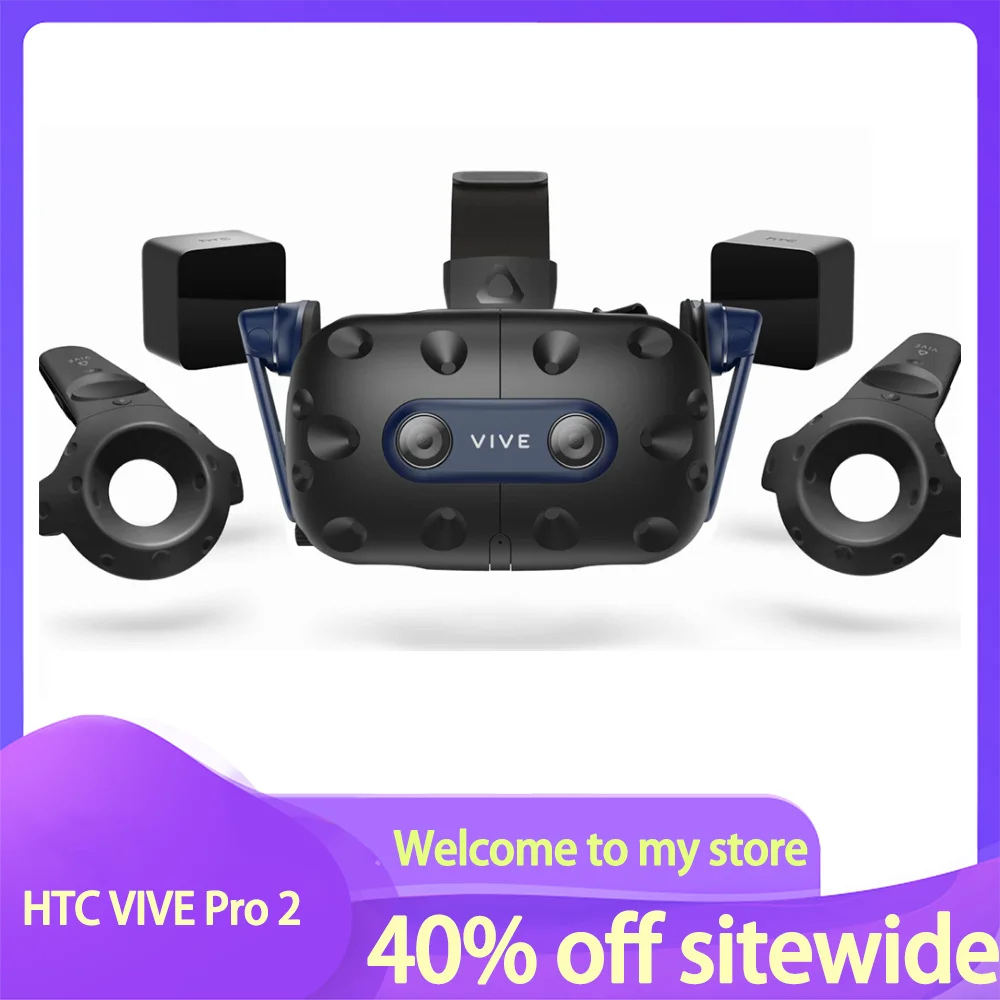 HTC VIVE Pro 2 Virtual Reality VR Headset PC Simulator VR Controller VR Accessories SteamVR Tracking 2.0 Smart VR Glasses VR Box