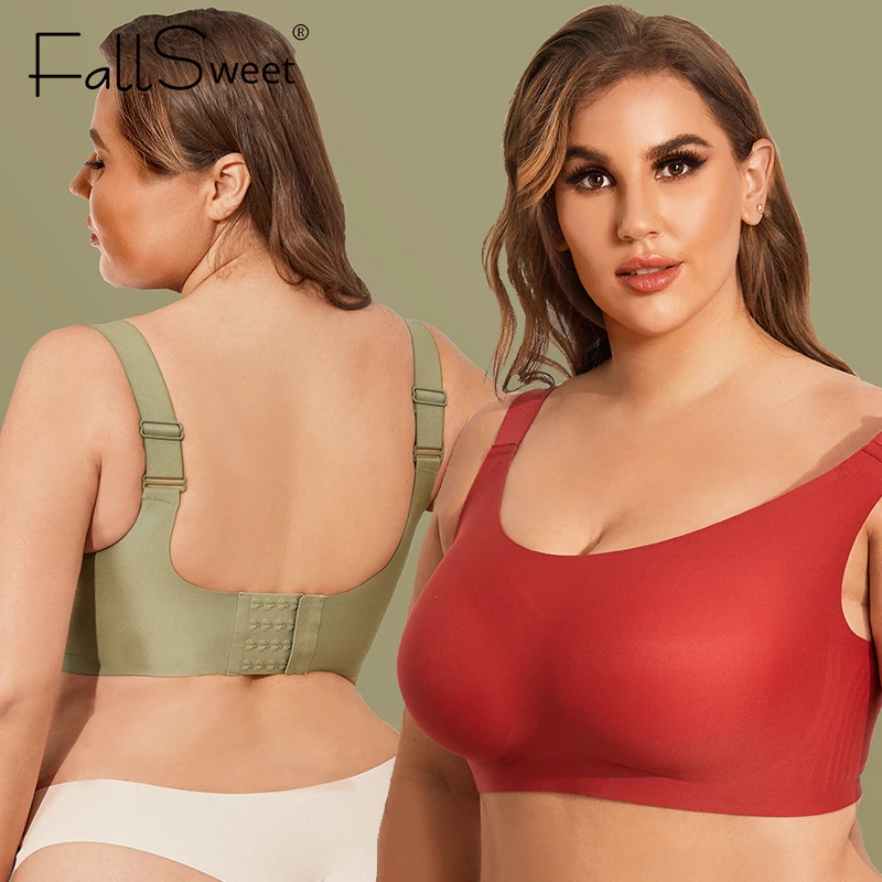 FallSweet 3 pcs/lot！Plus Size Seamless Bra Wireless Women Underwear