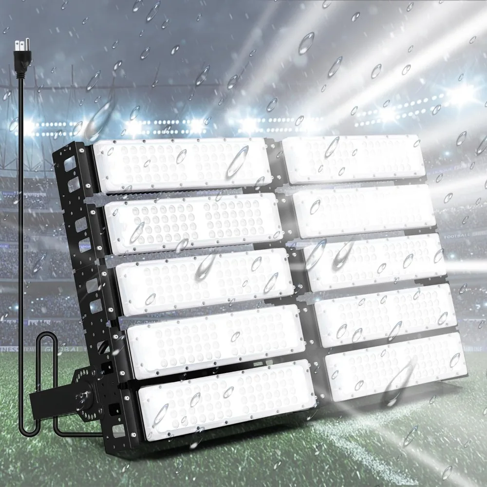 Stadium floodlights 3000 watts equivalent to 80,000 lumens Super bright Arena lights Daylight White 500 watts outdoor lighting