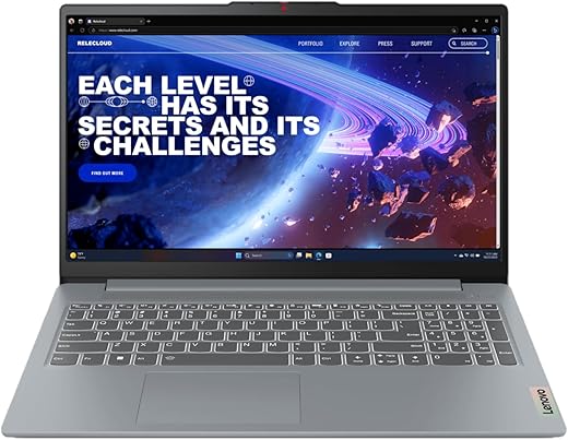 Lenovo IdeaPad Slim 3i, 15.6” FHD Display, Intel Core i5-1335U, 16GB RAM, 512GB SSD, 1920x1080 px, Fingerprint Reader, Windows 11 Home, Arctic Grey