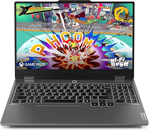 Lenovo LOQ Gaming Laptop - NVIDIA® GeForce RTX™ 4050 6GB - 15.6” FHD Display - AMD Ryzen 7 8845HS - 16GB RAM - 512GB SSD - Windows 11 Home, Luna Grey