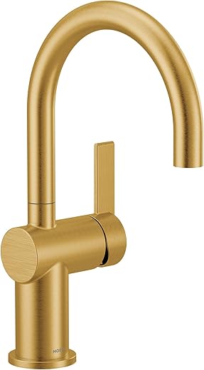 Moen 5622BG CIA Single Handle Bar Faucet, Brushed Gold