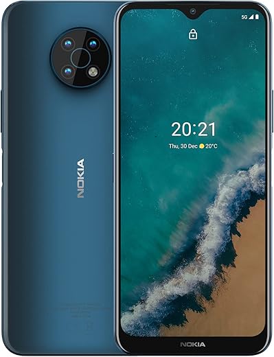 Nokia G50 5G | Android 11 | Unlocked Smartphone | US Version | 4/128GB | 6.82-Inch Screen | 48MP Triple Camera | Ocean Blue