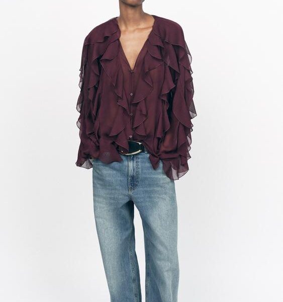 RUFFLED BLOUSE ZW COLLECTION