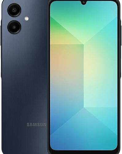 SAMSUNG Galaxy A06 4G LTE (64GB + 4GB) Latin Version SM-A065M/DS Factory Unlocked 6.7" Dual Sim 50MP Dual Cam (Case Bundle) - (Black)