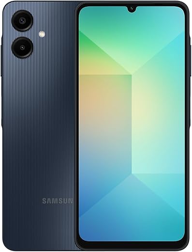 SAMSUNG Galaxy A06 4G LTE (64GB + 4GB) Latin Version SM-A065M/DS Factory Unlocked 6.7" Dual Sim 50MP Dual Cam (Case Bundle) - (Black)