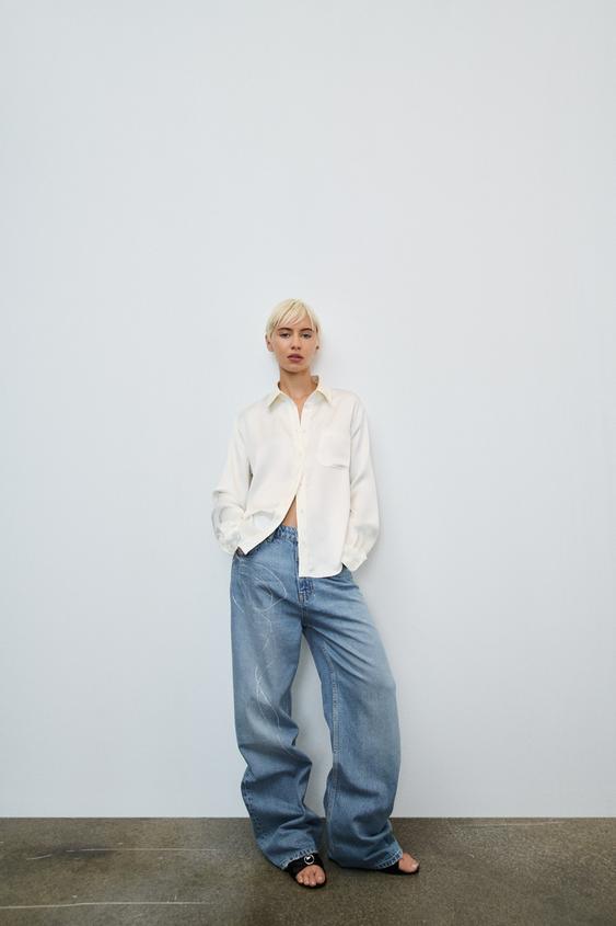 SATIN REGULAR FIT SHIRT