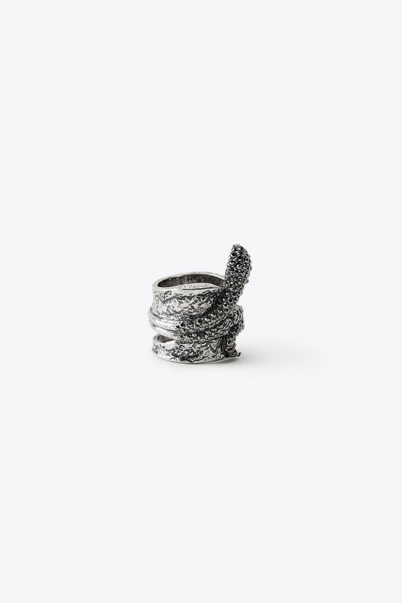 SPARKLING SNAKE RING