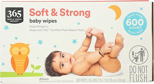 365 by Whole Foods Market, Baby Wipe Club, 100 Count, 6 Pack