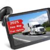 Car GPS Navigation Truck RV, GPS Navigator with 9 inch, 2025 Maps (Free Lifetime Updates), Truck GPS Commercial Drivers, Semi Trucker GPS Navigation System, Custom Truck Routing