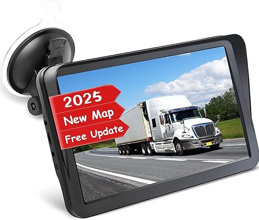 Car GPS Navigation Truck RV, GPS Navigator with 9 inch, 2025 Maps (Free Lifetime Updates), Truck GPS Commercial Drivers, Semi Trucker GPS Navigation System, Custom Truck Routing