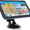 GPS Navigator for Car Truck RV, Latest 2025 Map, 7 inch Touch Screen Real Voice Spoken Turn-by-Turn Direction Reminding Navigation System for Cars, Vehicle GPS with Speed and...