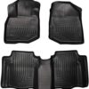 Husky Liners Weatherbeater Floor Mats | Fits 2009-2013 Honda Fit | Front & 2nd Row, 3-pc Black - 98491