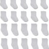 Little Me 20-Pack Newborn Baby Infant & Toddler Unisex Socks, 0-12/12-24 Months, Assorted Size Pack, White