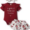 Mioglrie Newborn Infant Baby Girl Clothes Romper Shorts Set Floral Summer Outfits Cute Baby Clothes Girl