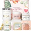 New Mom Gifts for Women, Pregnancy Gifts for Expecting Mom, Mom to Be Gift Postpartum Essentials New Mama Must Haves with New Mom Affirmation Cards Candle for Self Care After...