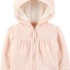 Simple Joys by Carter's Baby Hooded Sweater Jacket with Sherpa Lining