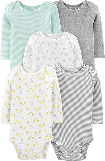 Simple Joys by Carter's Unisex Babies' Long-Sleeve Bodysuit