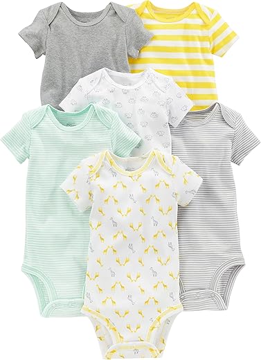 Simple Joys by Carter's Unisex Babies' Short-Sleeve Bodysuit