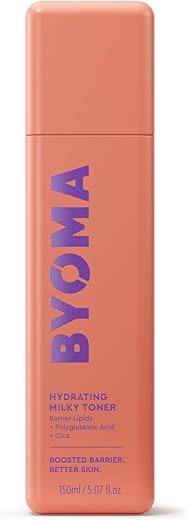BYOMA Hydrating Milky Toner - Dewy, Ultra Hydrating Toner for Face - Soothes Skin, Locks in Moisture, Reduces Redness - Barrier Repair - 5.07 fl oz