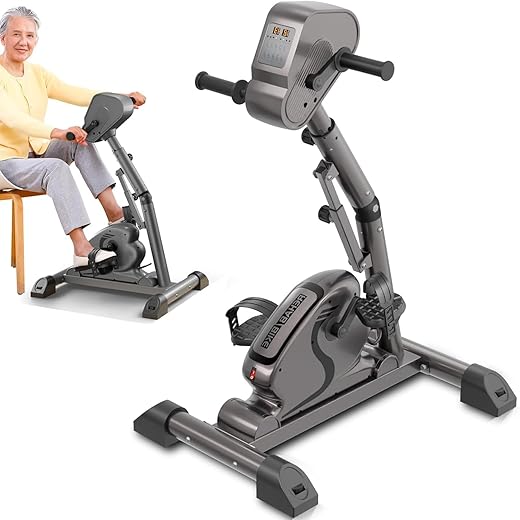 Legs Arms Electric Exercise Bike Active Passive Knee Pedal Trainer Physical Therapy Assisted Rehabilitation Home Fitness Equipment for Seniors